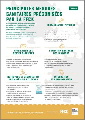 Les gestes barrières du pagayeur a