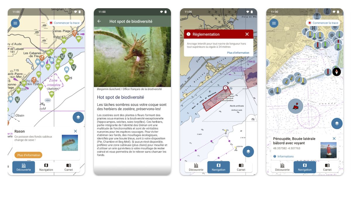 Nav&Co : application gratuite avec cartes marines SHOM et environnement