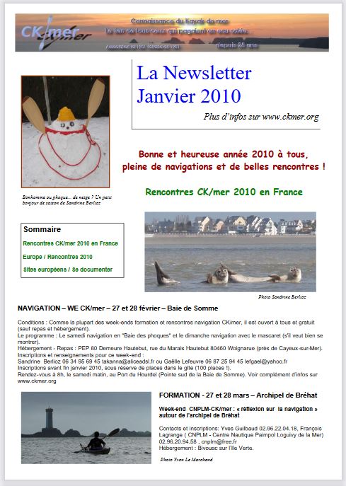 Anciennes Newsletters