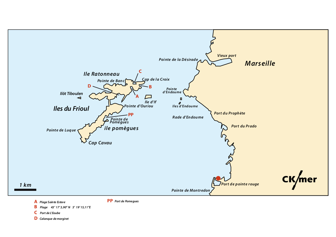 Des cartes pour naviguer dans les Calanques et à Marseille