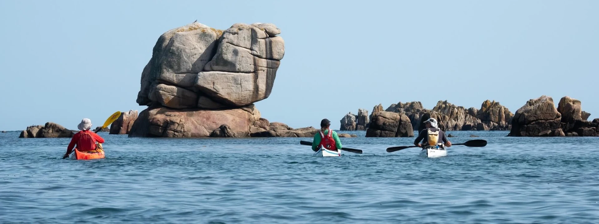 Rassemblement kayak CK/mer en Bretagne