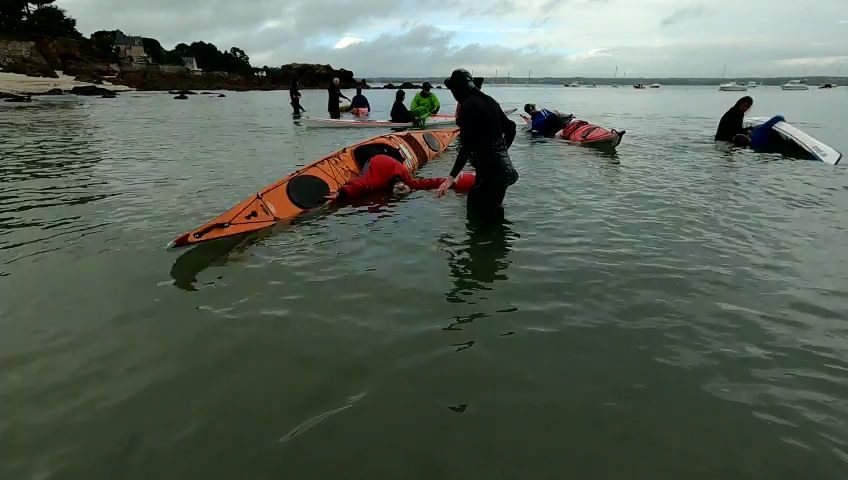 Apprentissage de l'esquimautage Initiation au roll groenlandais - Beg Meil