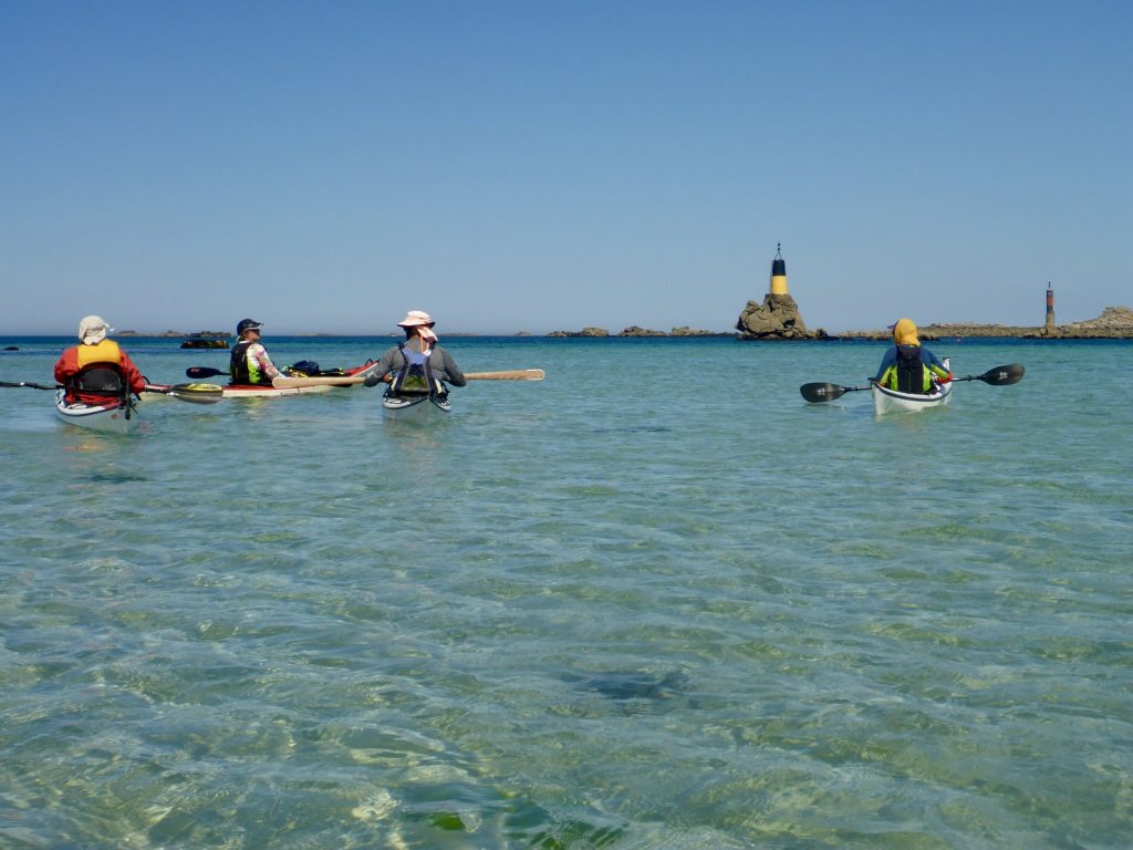 Sortie kayak Ile Carn, Ste Marguerite, Finistère Nord