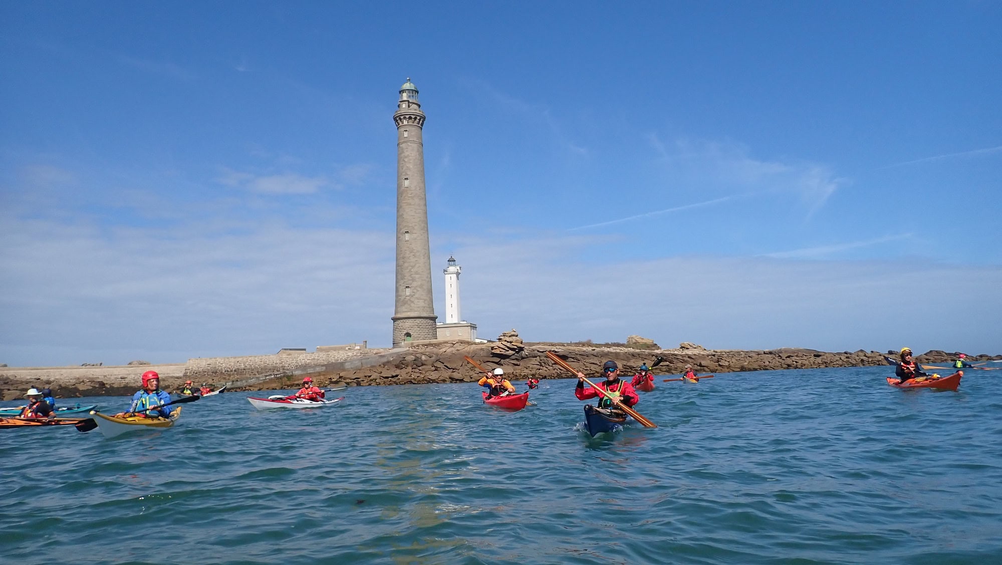 Sortie kayak vers l'Ile Vierge - Finistère Nord
