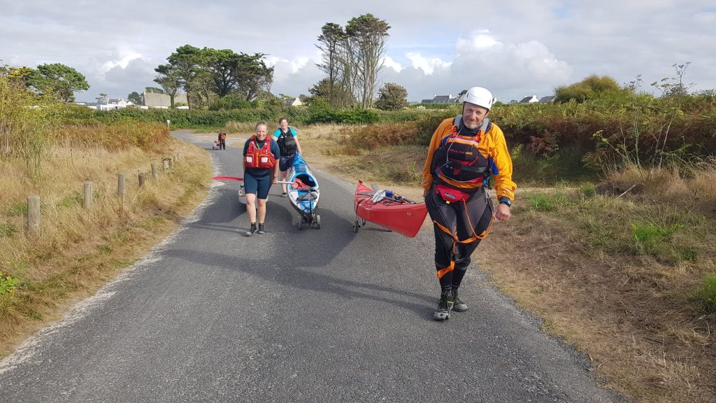 Sortie kayak dans l'aber Wrac'h - Finistère Nord