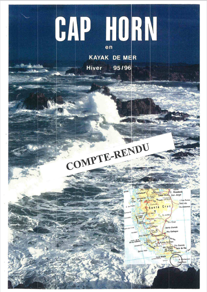 couverture compte-rendu Cap Horn en kayak de mer hiver 95/96